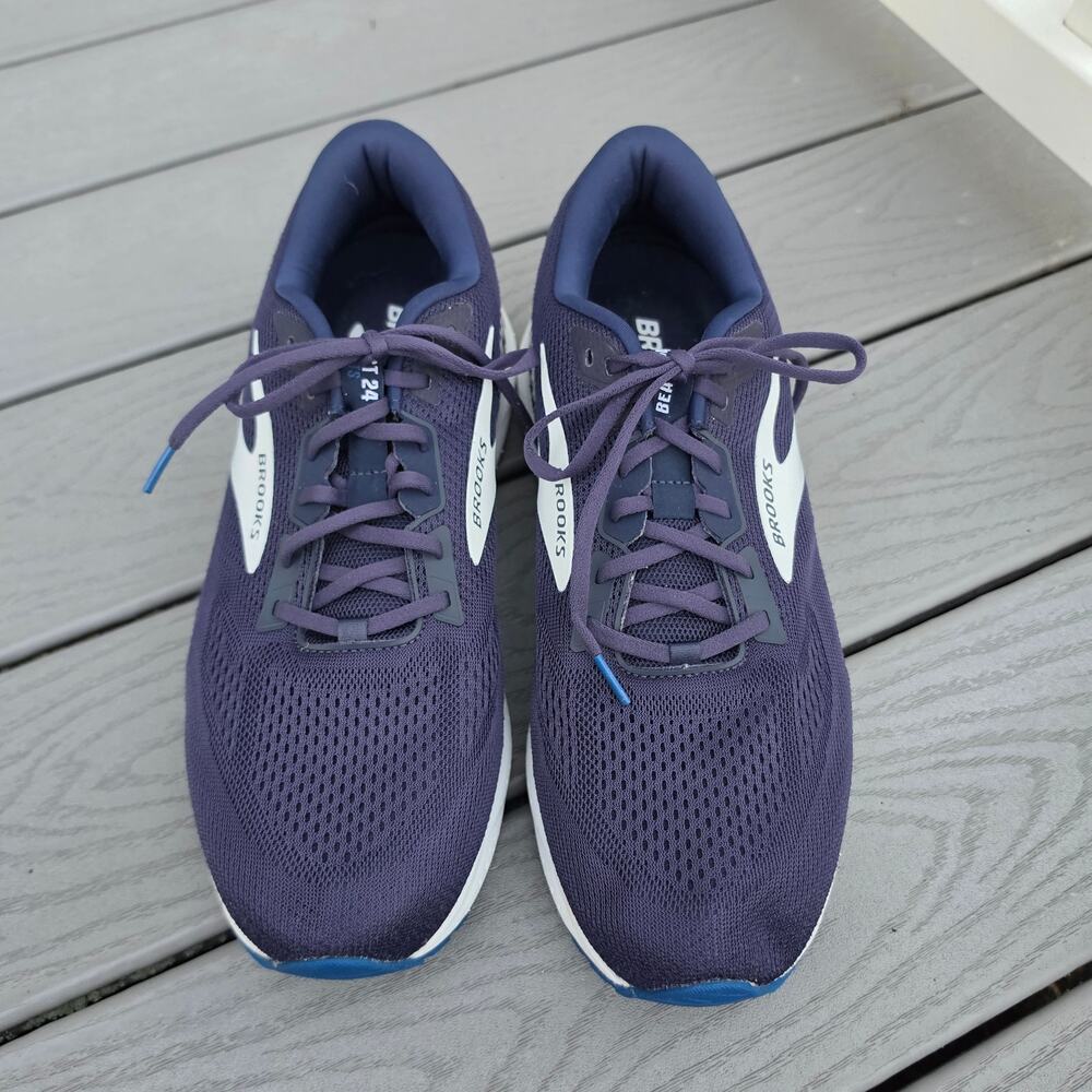 Brooks Men's Beast GTS 24 Running Shoes Navy Blue, Size 15 Wide (2E)
